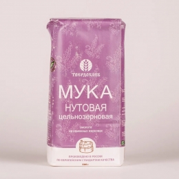 Мука нутовая (цельнозерновая) Твердохлеб, 500 гр