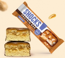 FitnesShock Протеиновый батончик глаз. без сахара "Арахис", 50 гр