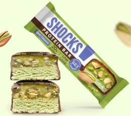 FitnesShock Протеиновый батончик глаз. без сахара "Фисташка", 50 гр