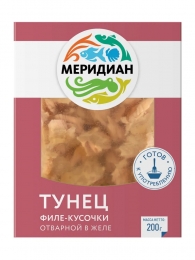 Филе тунца в желе, 200 гр