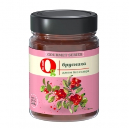 Джем низкокалорийный с пребиотиком "Брусника" "Ноль грамм", 240 гр