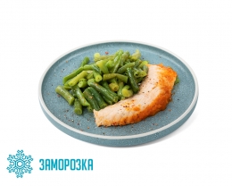 Ланч № 25 VIP Семга в томатном соусе с овощами