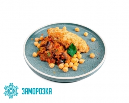 Ланч № 04 Рыбные котлеты с овощным рагу и нутом